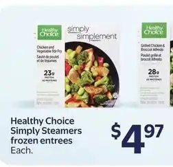 Walmart Healthy Choice Simply Steamers frozen entrees offer