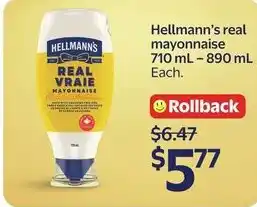 Walmart Hellmann's real mayonnaise offer