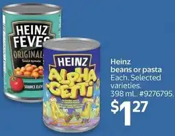 Walmart Heinz beans or pasta offer