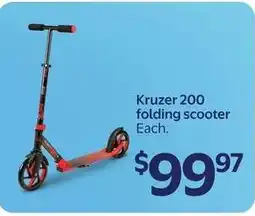 Walmart Kruzer 200 folding scooter offer