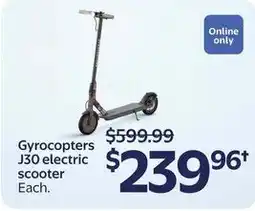 Walmart Gyrocopters J30 electric scooter offer