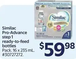 Walmart Similac Pro-Advance step 1 ready-to-feed bottles offer