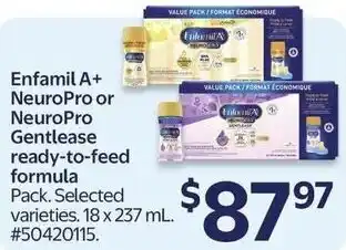 Walmart Enfamil A+ NeuroPro or NeuroPro Gentlease ready-to-feed formula offer