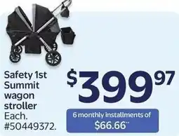 Walmart Safety 1st Summit wagon stroller offer