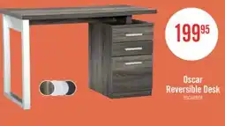 The Brick Oscar 47 Reversible Office Desk with Storage - Grey offer