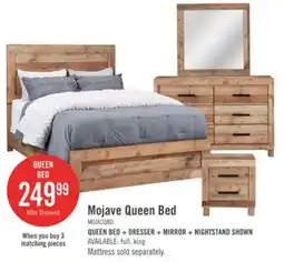 The Brick Mojave Panel Bed with Headboard & Frame, Rustic, Brown - Queen Size offer