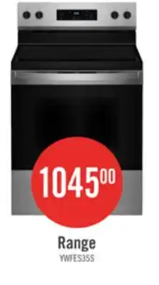 The Brick Whirlpool 5.3 Cu. Ft. Electric Range with Self-Clean - Stainless Steel - YWFES3530RS offer