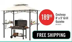 The Brick Costway 8' X 5' Grill Gazebo With 2 Shelves 7 Hooks Metal Frame Soft Top Beige offer