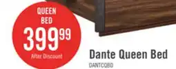 The Brick Scott Living Dante Panel Bed with Headboard & Frame, Brown - Queen Size offer
