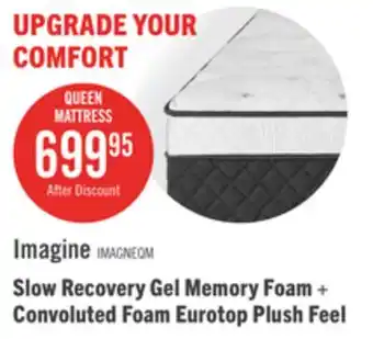 The Brick Springwall Encore Imagine Eurotop Plush Queen Mattress offer