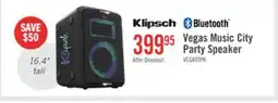 The Brick Klipsch Vegas Music City Light Up Party Speaker (Vegas) offer
