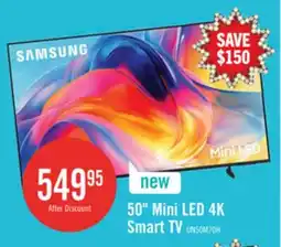 The Brick SAMSUNG 50 M70H Mini-LED 4K Smart Tizen TV (UN50M70HAFXZC) – 2026 Model offer
