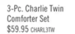 The Brick Charlie 3-Piece Twin Comforter Set - Grey offer