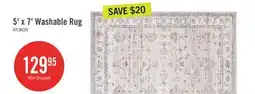 The Brick Aylin Ivory Washable Area Rug - 5' x 7' offer