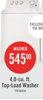 The Brick Inglis 4.4 Cu. Ft. Top-Load Washer - White - ITW4880HW offer