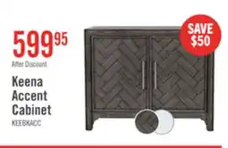 The Brick Keena 40 Solid Wood Accent Cabinet - Grey offer