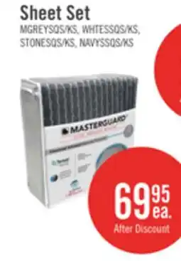 The Brick Masterguard Ultra Advanced 4-Piece Queen Sheet Set - Stone offer