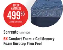 The Brick Springwall Sorrento Eurotop Firm Queen Mattress offer