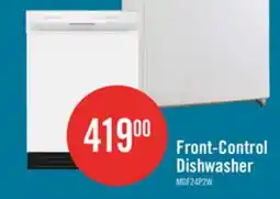 The Brick Midea 24 Front-Control Dishwasher with Interior Light - MDF24P2BWW offer
