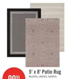 The Brick 5' x 8' Patio Rug offer