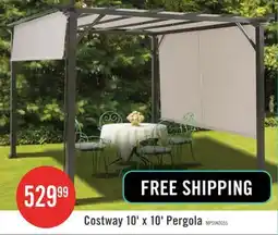 The Brick 10' X 10' Pergola Kit Metal Frame Gazebo &canopy Cover Patio Furniture Shelter offer