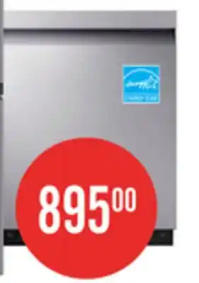 The Brick Samsung 24 46 dBA Smart Built-In Dishwasher with StormWash - Stainless Steel - DW80CG5450SRAA offer