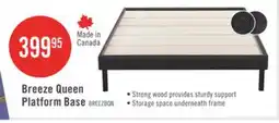 The Brick Breeze Queen Platform Base - Dark Grey offer