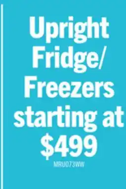 The Brick Midea 6.9 Cu. Ft. Convertible Upright Refrigerator-Freezer - MRU07B3AWW offer