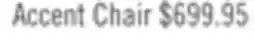 The Brick Scarlett 41.5 Chenille Fabric Chair with Rolled Arms and Accent Pillow offer