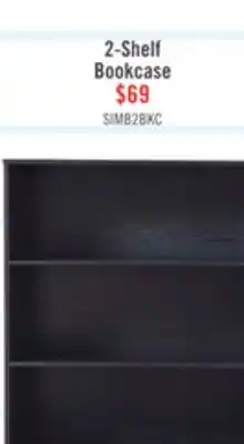 The Brick William 31.5 2-Shelf Bookcase - Black offer