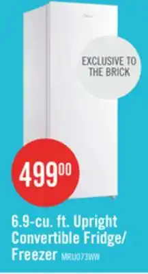 The Brick Midea 6.9 Cu. Ft. Convertible Upright Refrigerator-Freezer - MRU07B3AWW offer