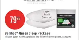 The Brick Masterguard Bamboo Queen Mattress Protector with 2 Queen Pillows offer