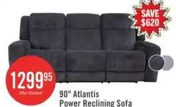 The Brick Atlantis 90 Fabric Zero Gravity Power Reclining Sofa - Dark Grey offer