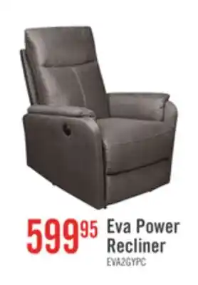 The Brick Eva 29.5 Faux Suede Power Reclining Chair - Dark Grey offer