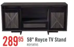 The Brick Royce 58 Modern TV Stand with Storage and Cable Management for TVs up to 65- Distressed Grey offer
