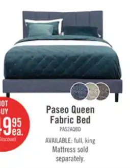 The Brick Paseo Queen Fabric Bed offer