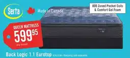 The Brick Serta Back Logic 2.0 Eurotop Firm King Mattress offer