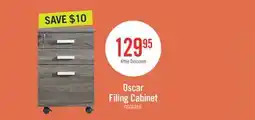 The Brick Oscar 15.75 3-Drawer Lateral Filing Cabinet - Distressed Grey offer