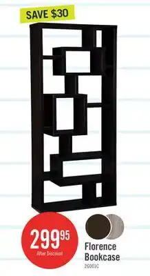 The Brick Florence 32 Open Bookcase - Espresso offer