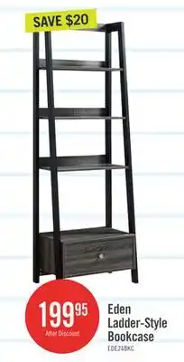 The Brick Eden 24 Ladder Style Open Bookcase with Drawer - Grey offer