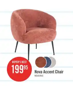 The Brick Nova 28.7 Boucle Fabric Accent Chair - Orange offer