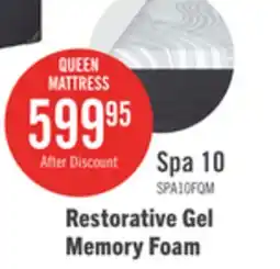 The Brick Springwall Spa 10 Firm Smooth Top Queen Mattress in a Box offer