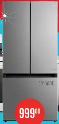 The Brick Midea 30 18.4 Cu. Ft. French-Door Refrigerator - Stainless Steel - MRF18B4AST offer