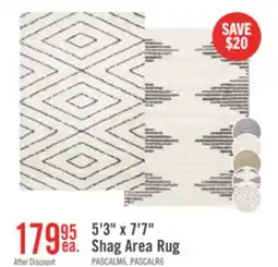 The Brick Pascal Shag Area Rug - 5'3 x 7'7 offer