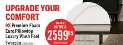 The Brick Stearns & Foster Swansea Luxury Euro Pillowtop Queen Mattress offer