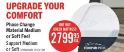 The Brick Tempur-Pedic TEMPUR Support Medium Queen Mattress offer
