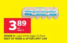 Rexall GRADE A Large White Eggs 12-Pack offer