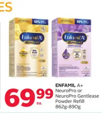 Rexall ENFAMIL A+ NeuroPro or NeuroPro Gentlease Powder Refill offer
