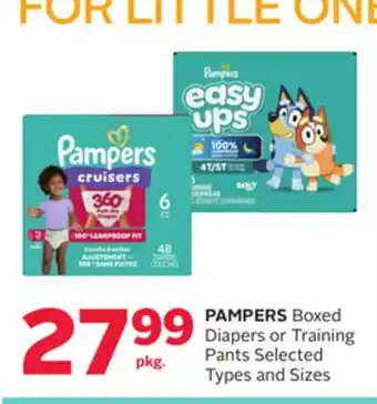 Rexall PAMPERS Boxed Diapers or Training Pants offer