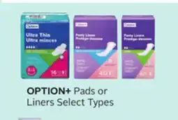 Rexall OPTION+ Pads or Liners offer